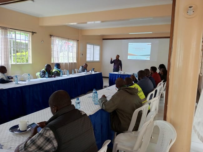 Training session with SACCO in Kenya